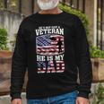 Veteran Dad 4Th Of July Or Labor Day Long Sleeve T-Shirt Gifts for Old Men