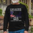 Veteran Red Fridays For Veteran Military Son Remember Everyone Deployed 98 Navy Soldier Army Military Long Sleeve T-Shirt Gifts for Old Men