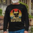 Vintage Best Frenchie Dad Ever Fathers Day 90 Shirt Unisex Long Sleeve Gifts for Old Men