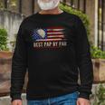 Vintage Best Pap By Par American Flag Golf Golfer Long Sleeve T-Shirt T-Shirt Gifts for Old Men