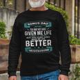 Vintage Fathers Day Bonus Dad From Daughter Son Boys Long Sleeve T-Shirt T-Shirt Gifts for Old Men
