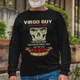 Virgo Guy I Have 3 Sides Virgo Guy Birthday Long Sleeve T-Shirt Gifts for Old Men