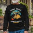 Weekend Forecast Camping With A Good 15 Shirt Unisex Long Sleeve Gifts for Old Men