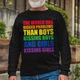 The World Has Bigger Problems Lgbt-Q Pride Gay Proud Ally Long Sleeve T-Shirt Gifts for Old Men