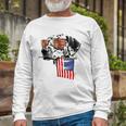 4Th Of July Fun American Flag Dalmatian Dog Lover Long Sleeve T-Shirt T-Shirt Gifts for Old Men