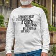 Behind Every Cheerleader Mom That Believed Proud Cheer Long Sleeve T-Shirt T-Shirt Gifts for Old Men
