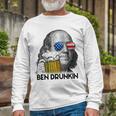 Ben Drankin Drunking 4Th Of July Beer Men Woman V3 Long Sleeve T-Shirt Gifts for Old Men