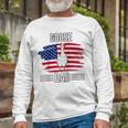 Bird Us Flag 4Th Of July Fathers Day Goose Dad Long Sleeve T-Shirt Gifts for Old Men