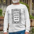 Black White Gothic Medieval Unisex Long Sleeve Gifts for Old Men