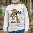 Boston Keytar Bear Street Performer Keyboard Playing Raglan Baseball Tee Long Sleeve T-Shirt T-Shirt Gifts for Old Men