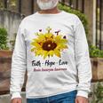 Brain Aneurysm Awareness Faith Hope Love Unisex Long Sleeve Gifts for Old Men