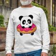 Cute Panda Bear Pandas Donut Sprinkles Long Sleeve T-Shirt T-Shirt Gifts for Old Men