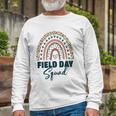 Cute Rainbow Field Squad Last Day Of School Field Leopard Long Sleeve T-Shirt T-Shirt Gifts for Old Men