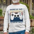 Daddy By Day Gamer By Night 250 Shirt Unisex Long Sleeve Gifts for Old Men