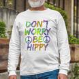 Donut Worry Be Happy Unisex Long Sleeve Gifts for Old Men