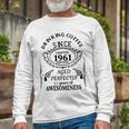 Drinking Coffee Since 1961 Aged Perfectly 61 Years Of Awesomenss Unisex Long Sleeve Gifts for Old Men