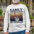 Easily Distracted By Guitars Quote For A Guitar Player Racerback Unisex Long Sleeve Gifts for Old Men