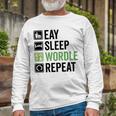 Eat Eat Sleep Wordle Repeat Wordle Lover Wordle Addict Unisex Long Sleeve Gifts for Old Men