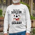 My Favorite Soccer Player Calls Me Grammy Flower Long Sleeve T-Shirt T-Shirt Gifts for Old Men