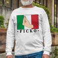 Ficko Italian Hand Sign Unisex Long Sleeve Gifts for Old Men