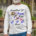 Friends Dont Let Friends Fight Chronic Fatigue Syndrome Cfs Alone Unicorn Blue Ribbon Chronic Fatigue Syndrome Support Cfs Awareness Unisex Long Sleeve Gifts for Old Men