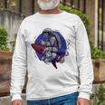 Funny Astronaut Monkey V4 Unisex Long Sleeve Gifts for Old Men