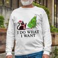 Funny Black Cat Funny Christmas Toilet 635 Shirt Unisex Long Sleeve Gifts for Old Men