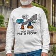 Funny Camping Fire Fact Smoke Follows 50 Shirt Unisex Long Sleeve Gifts for Old Men