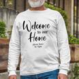 Funny Housewarming Home Accessories Welcome Please Leave By 9 Pm Sleeveless Top 435 Trending Shirt Unisex Long Sleeve Gifts for Old Men