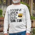 Good Bye School Hello Summer Unisex Long Sleeve Gifts for Old Men