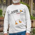 Goose With Knife Sticker Goose Sticker Funny Quotes Funny Animal Stickerspeace Was Never An Option Unisex Long Sleeve Gifts for Old Men