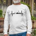 Hamburg Skyline Heartbeat Germany Lover I Love Hamburg Long Sleeve T-Shirt T-Shirt Gifts for Old Men