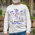 I Have Chronic Fatigue Syndrome Cfs Im Allowed To Do Weird Things Unicorn Blue Ribbon Chronic Fatigue Syndrome Support Cfs Awareness Unisex Long Sleeve Gifts for Old Men