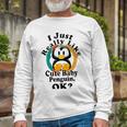 I Really Like Cute Baby Penguin Ok Unisex Long Sleeve Gifts for Old Men