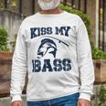 Love Fishing Kiss My Bass Unisex Long Sleeve Gifts for Old Men