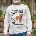 Mini Goldendoodle Quote Mom Doodle Dad Art Cute Groodle Dog Long Sleeve T-Shirt T-Shirt Gifts for Old Men