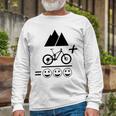 Mountain Biking Funny - Mountain Bike Happiness 194 Shirt Unisex Long Sleeve Gifts for Old Men