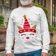 New Christmas Unicorn Face Santicorn Cute Unisex Long Sleeve Gifts for Old Men