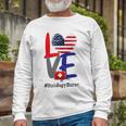 Oncology Nurse Rn 4Th Of July Independence Day American Flag Long Sleeve T-Shirt Gifts for Old Men