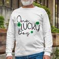 One Lucky Boy Funny St Patrick Day Unisex Long Sleeve Gifts for Old Men