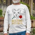 Pitbull Love I Love My Cute Pitbull 785 Shirt Unisex Long Sleeve Gifts for Old Men