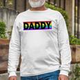 Pride Daddy Proud Gay Lesbian Lgbt Fathers Day Long Sleeve T-Shirt T-Shirt Gifts for Old Men