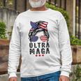 Pro Trump Ultra Mega Messy Bun V2 Long Sleeve T-Shirt Gifts for Old Men