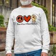 Protect Our End Guns Violence Wear Orange Peace Sign Long Sleeve T-Shirt T-Shirt Gifts for Old Men