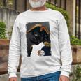 Pug Dog Dad Mom Graphic Tee Cute Black Pug Long Sleeve T-Shirt T-Shirt Gifts for Old Men