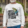 Reel Girl Fish Unisex Long Sleeve Gifts for Old Men