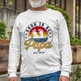 Soon To Be Papa Est 2022 Men Retro First Time Dad Papa Long Sleeve T-Shirt Gifts for Old Men