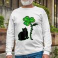 St Patricks Day Black Cat My Lucky Charm Unisex Long Sleeve Gifts for Old Men