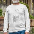 Tactical Black Gadsden Flag Snake Betsy Ross Stars Long Sleeve T-Shirt T-Shirt Gifts for Old Men