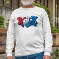 Vintage Usa Independence Day 4Th Of July Summer Typography Long Sleeve T-Shirt T-Shirt Gifts for Old Men